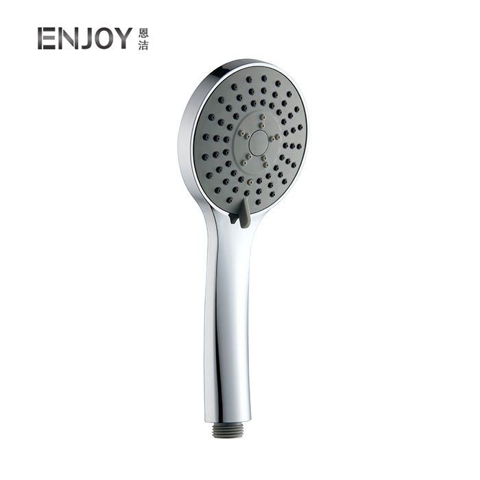 3-Setting Handheld Shower, Bathroom Accessories w/Hose, Bracket, and Teflon Tape- Chrome