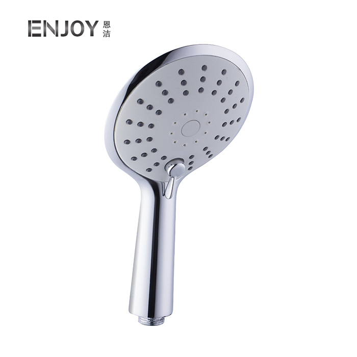 Handheld Shower with Three function, Bathroom Accessories w/Hose, Bracket, and Teflon Tape- Chrome