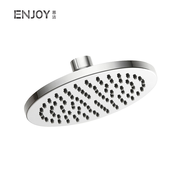 Modern Round 6-in High Pressure Rainfall Shower Head for Bathroom-Chrome finish