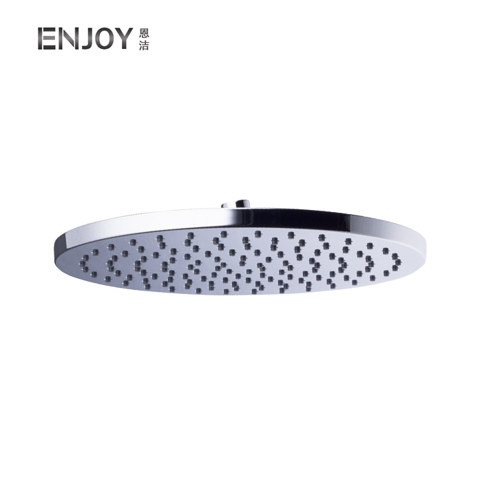 Modern Round 12-in High Pressure Rainfall Shower Head for Bathroom-Chrome finish