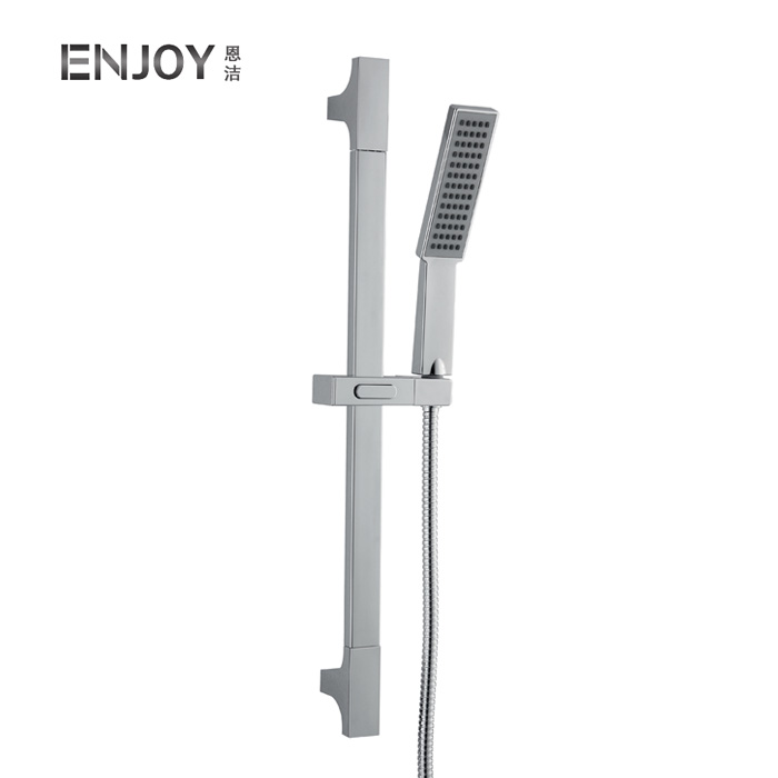 Bathroom Thermostatic Rain Mixer Shower Combo Set Wall Mounted Height Adjustable Rainfall Shower Head System 