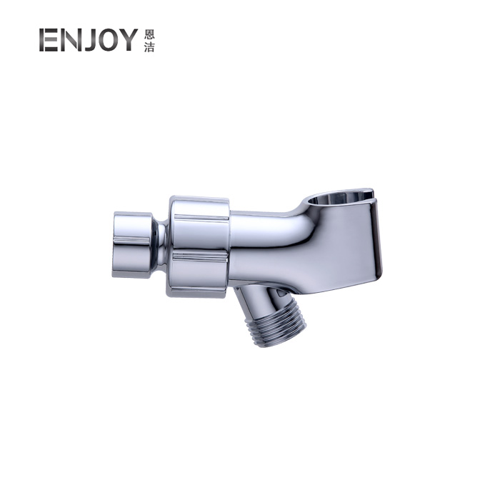 Shower Arm Bracket - Adjustable Handheld Shower Arm Mount & Holder With Brass Connector
